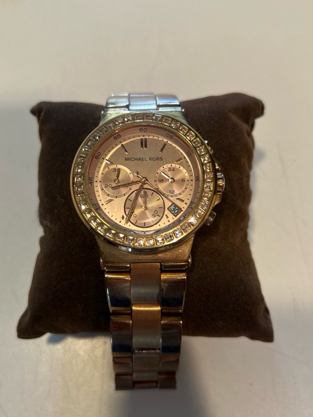 Michael Kors Rose Gold Crystal Mini Dylan women’s watch